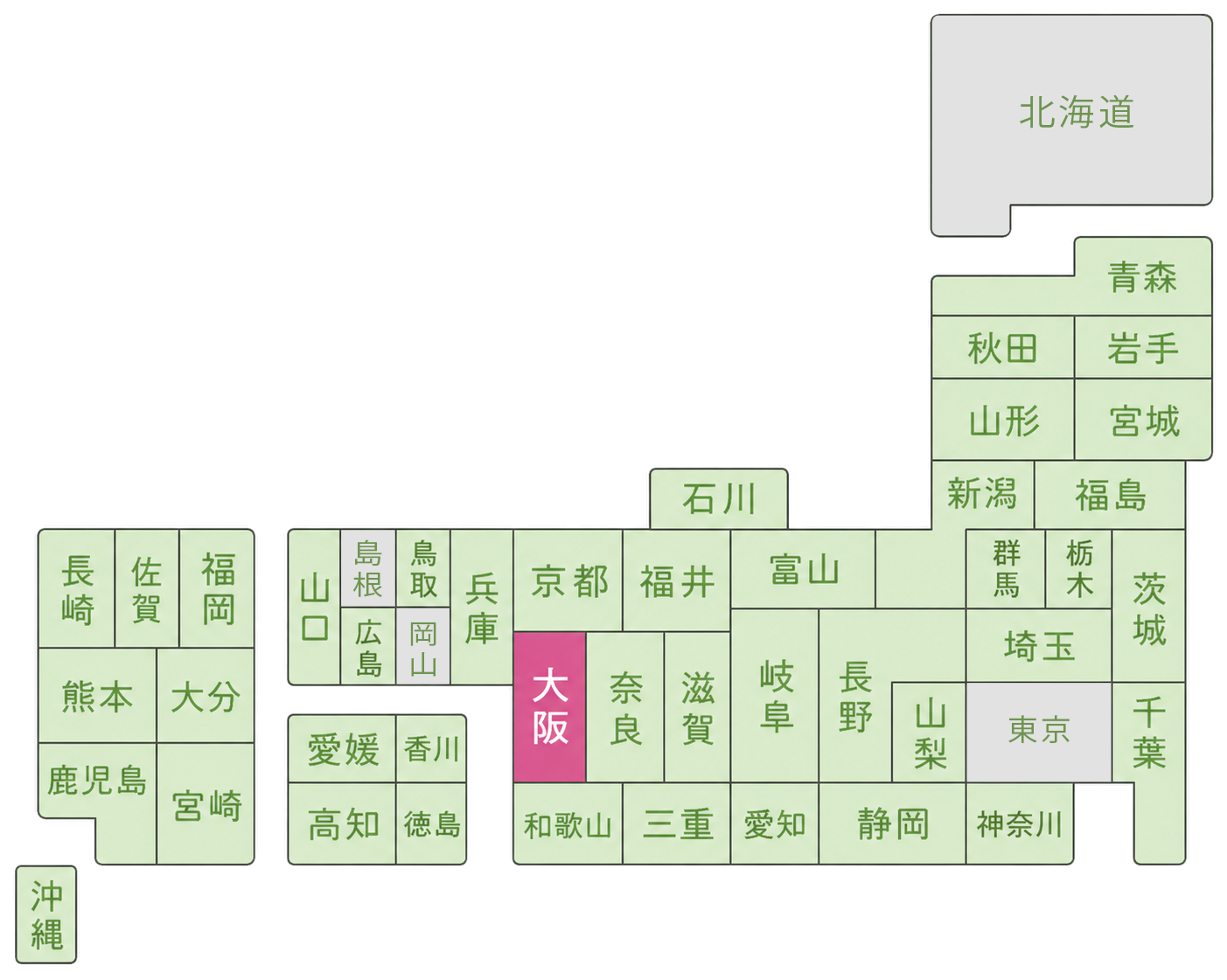 コスモス成年後見サポートセンターの全国の支部